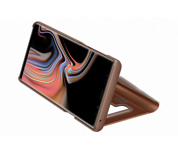 Etui Clear View Standing Cover do Samsung Galaxy Note 9 brązowe - 441239 - zdjęcie 6